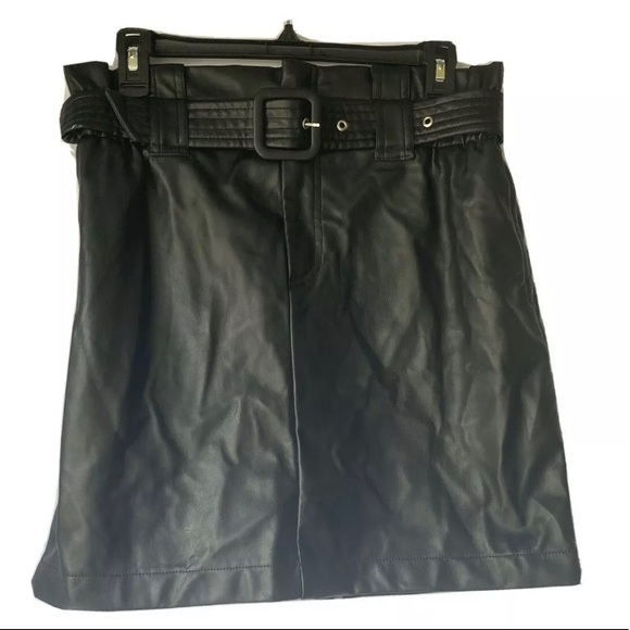 Zara Dresses & Skirts - Zara Women Skirt Large Faux Leather Miniskirt